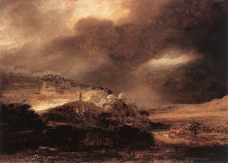 Rembrandt Peale Stormy Landscape